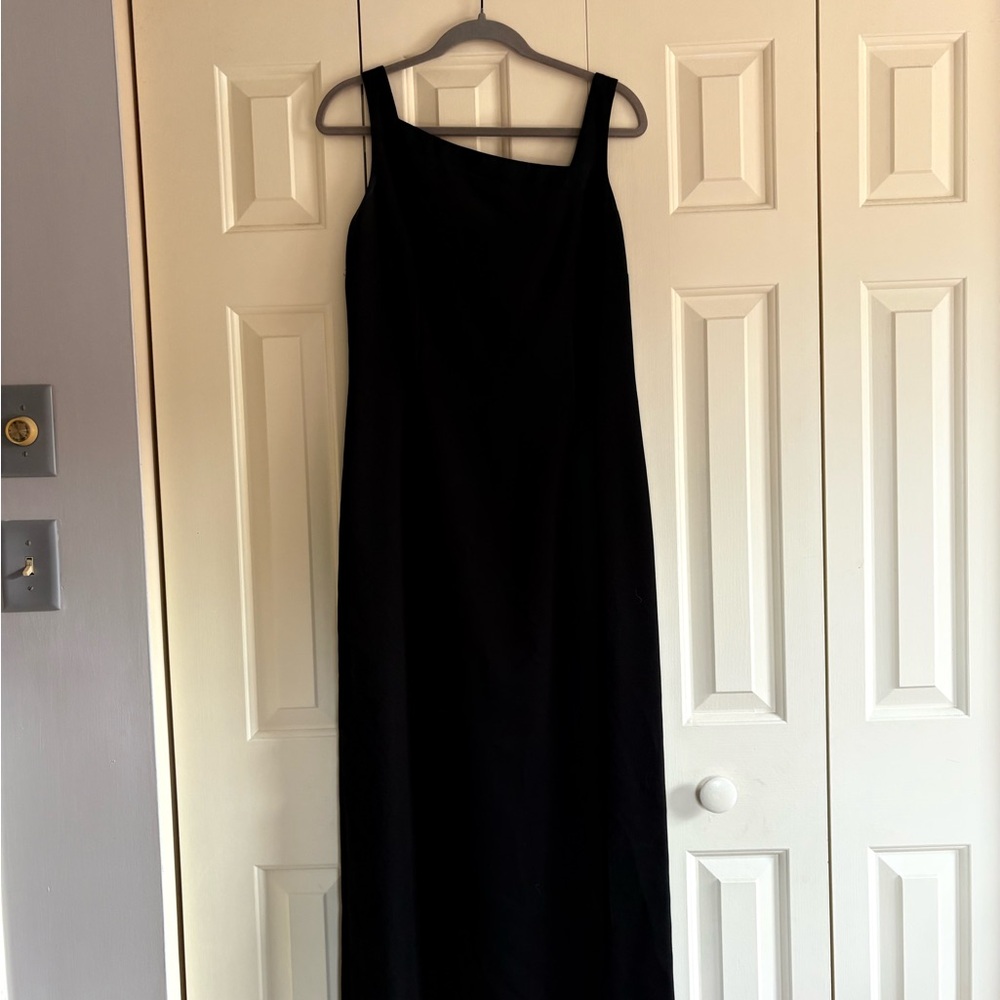 Casual Corner One Shoulder Black Dress